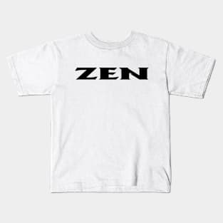 Zen black Kids T-Shirt